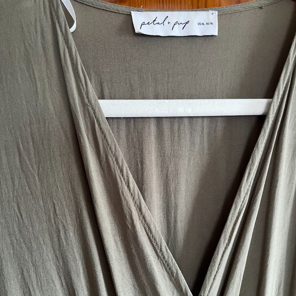 Petal and Pup Barker Dress in Olive, XL - Picture 3 of 3